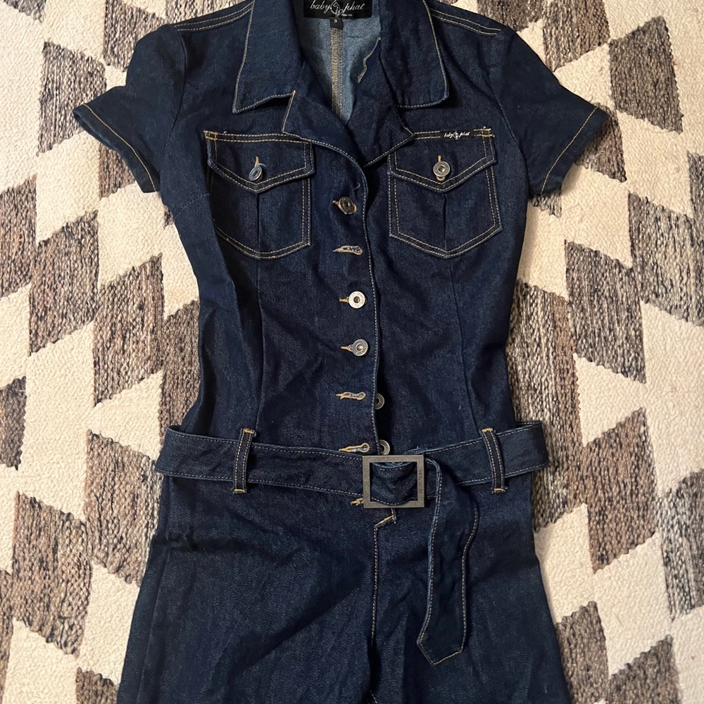 Denim Baby Phat jumpsuit size 3 - Picture 3 of 9